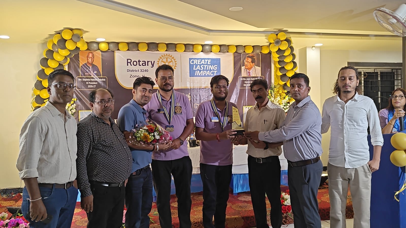 নতুন নেতৃত্বে সমাজসেবার অঙ্গীকার, চাঁচলে রোটারি ক্লাবের ২৪তম বোর্ডের দায়িত্ব গ্রহণ