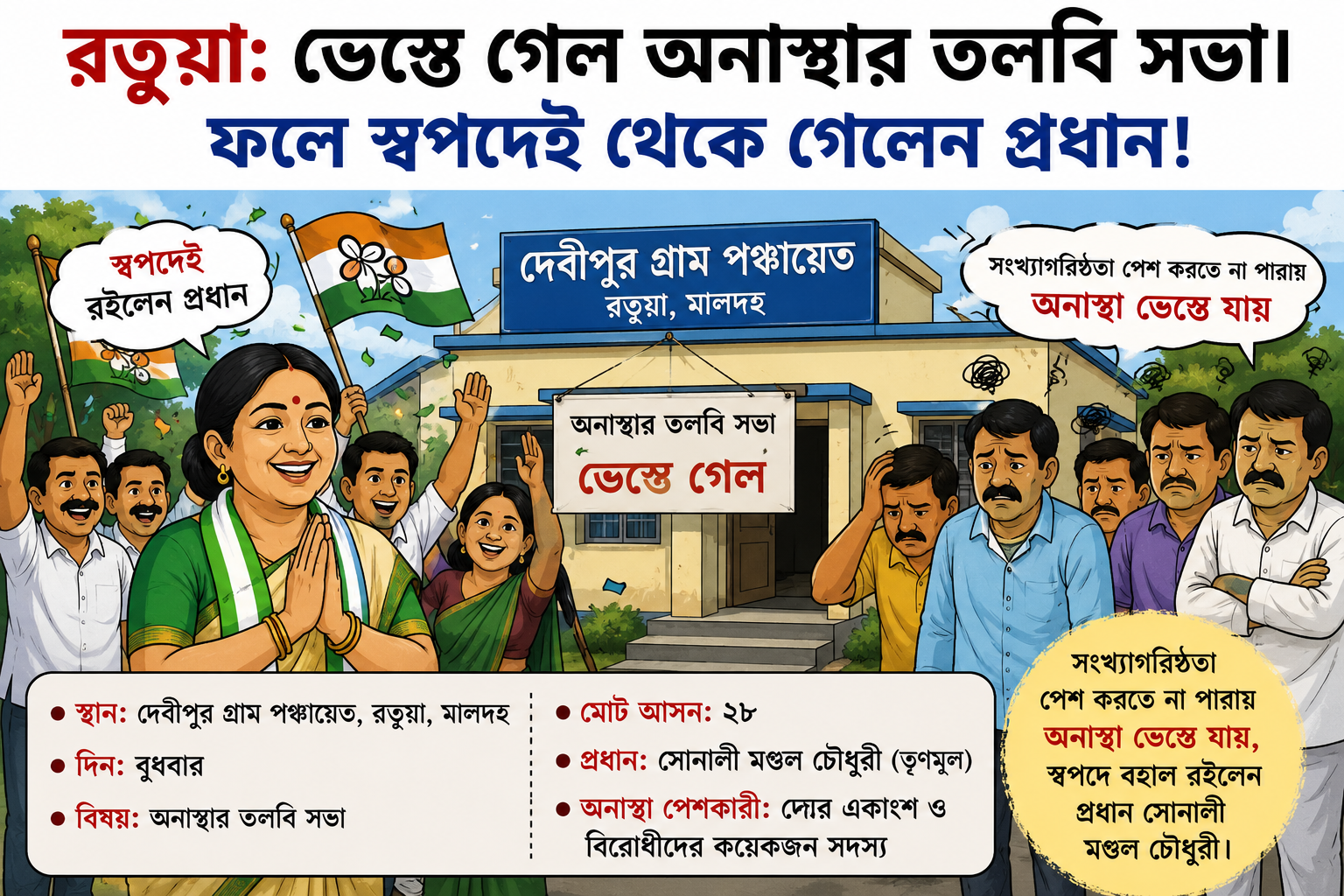 ভেস্তে গেল অনাস্থা