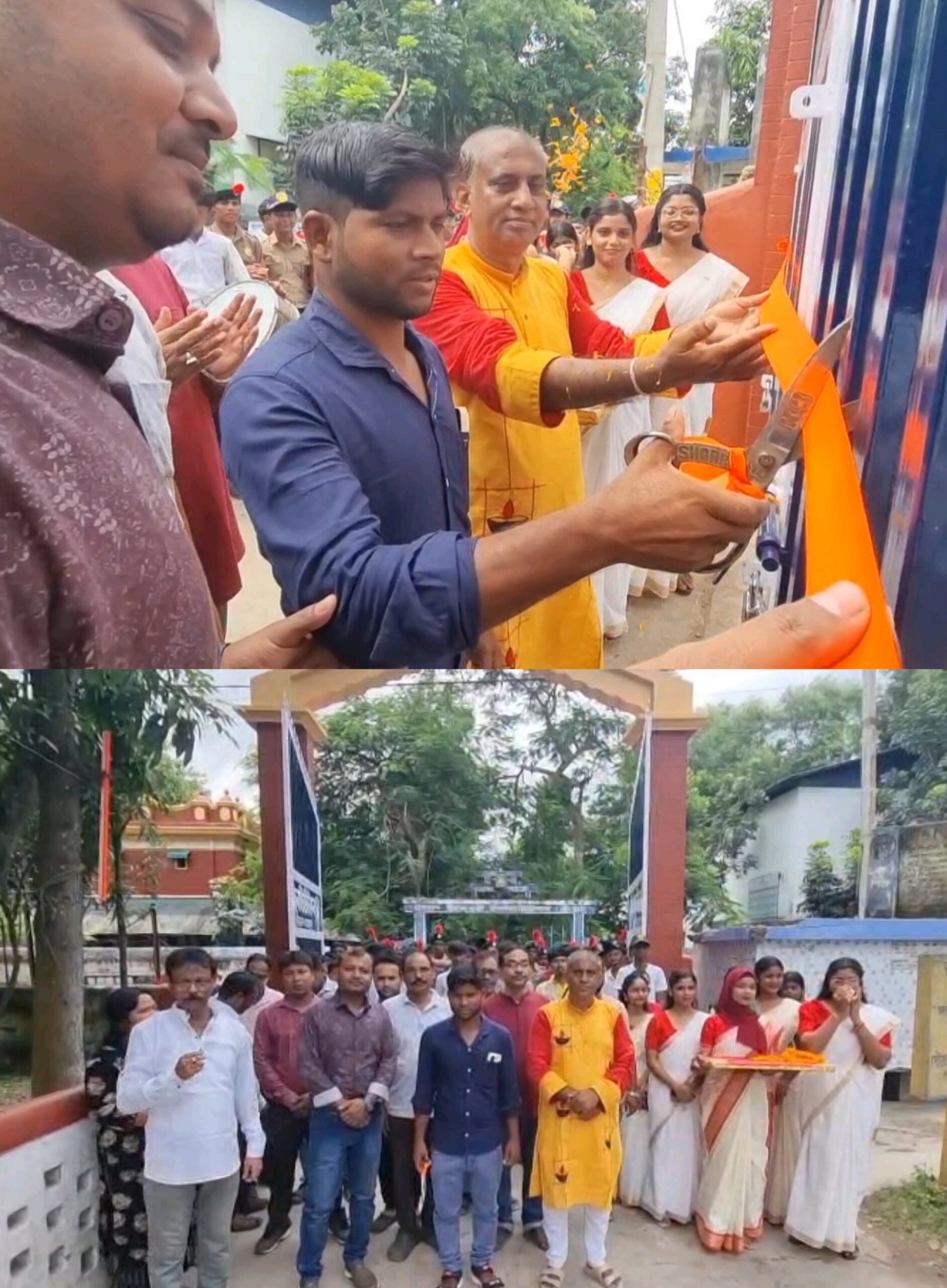 রাজ আমলের স্মৃতি বুকে নিয়ে ১৩৯ বছরে সিদ্ধেশ্বরী, নবদ্বার উদ্বোধনে সম্মান পেলেন রাজমিস্ত্রি