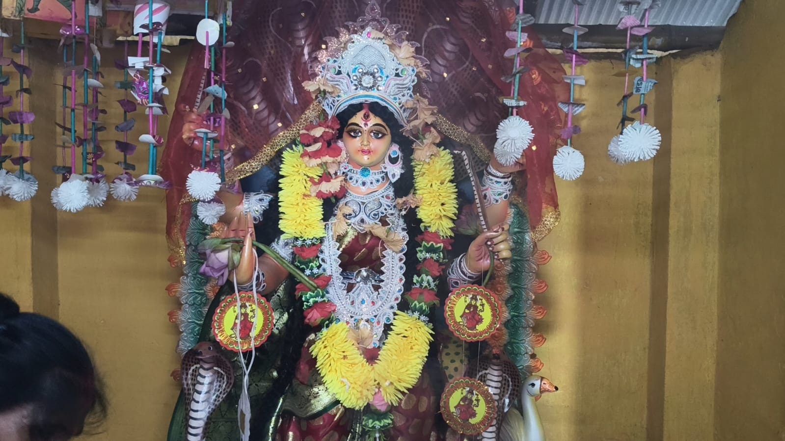 নাগপঞ্চমীতে ৫০ বছরের বিশ্বাস, চাঁচল হাসপাতাল চত্বরে জাগ্রত দেবী মনসার পুজো