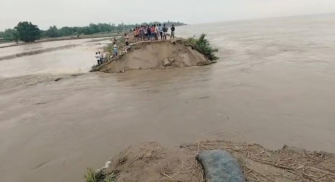 গঙ্গার জলোচ্ছ্বাসে অবশেষে ভাঙল কেশরপুর কালোটোন টোলার বাঁধ, হু হু করে ভূতনিতে ঢুকছে জল—বন্যার আতঙ্কে রাতের ঘুম উড়েছে বাসিন্দাদের