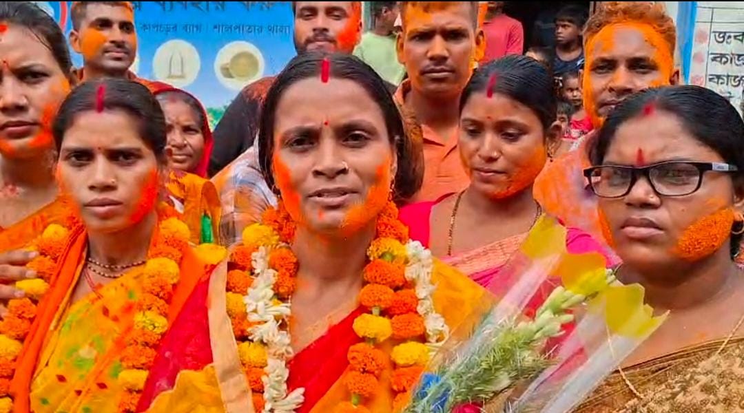 মালদার ধরমপুর গ্রাম পঞ্চায়েতে বিজেপির দখল, প্রধান রুম্পা ঘোষ মণ্ডল